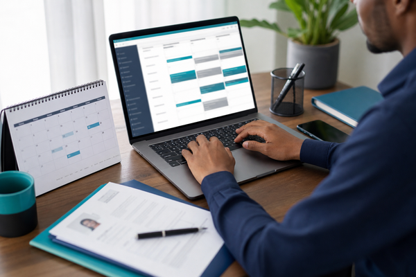 Professional working remotely in Ethiopia